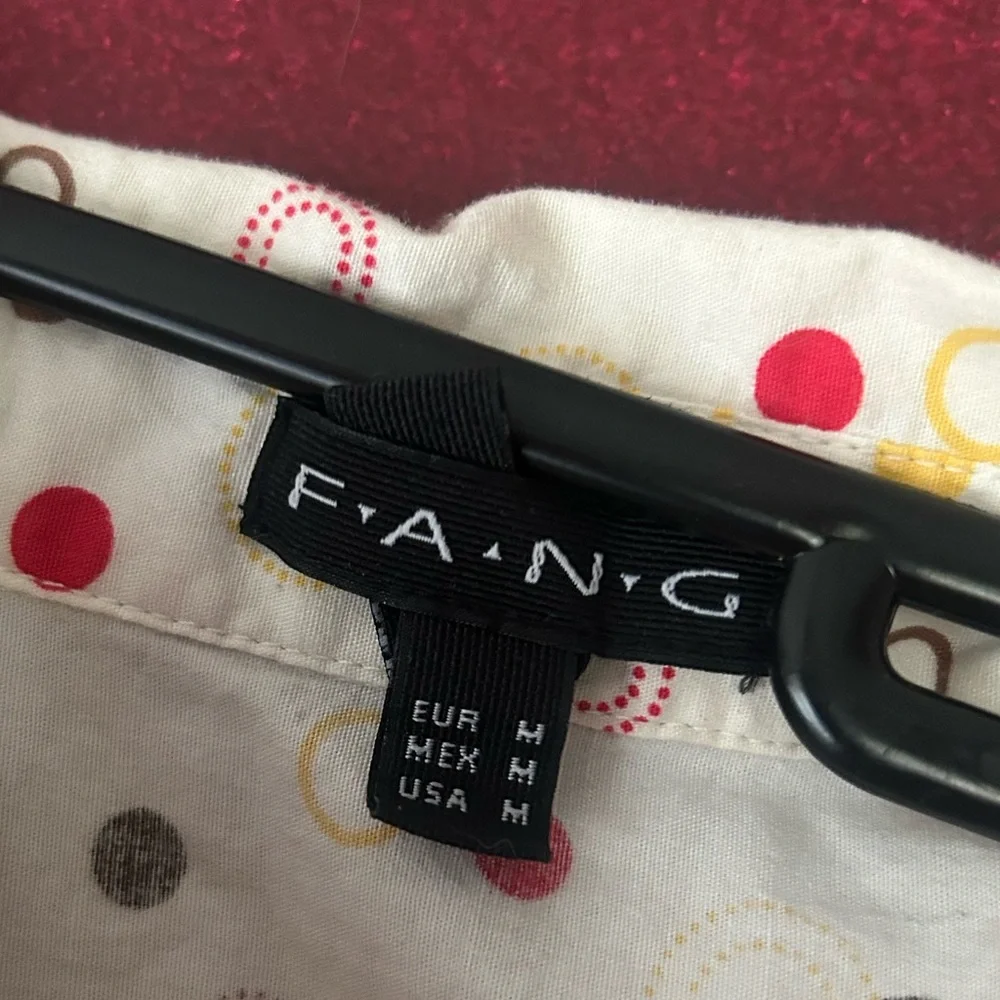 Polka Dot Button-Up Blouse - Picture 3 of 3